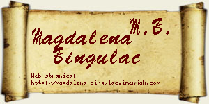 Magdalena Bingulac vizit kartica
